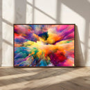 Blazing Vibrant Colors Cloud Wall Art Canvas Print
