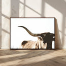 Texas Longhorn Wall Art Canvas Print | 3-Panel Large