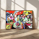 Picasso Style Art Abstract Canvas Wall Art Print , Colorful by MyGreatCanvas | Canvas Wall Art Prints | Photo Prints & Wall Decor
