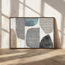 Canvas Print Wall Art Abstract Art Boho, Framed Boho Decor
