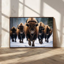 Buffalo Wall Art Canvas Print, American Bison Herd Wall Art by MyGreatCanvas | Canvas Wall Art Prints | Photo Prints & Wall Decor