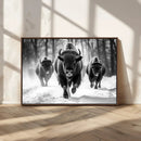 Buffalo Wall Art Canvas Print, Bison Family Wall Art Canvas by MyGreatCanvas | Canvas Wall Art Prints | Photo Prints & Wall Decor