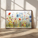Colorful Wildflower Canvas Wall Art - Vibrant Floral