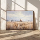 Golden Fields Wall Art Print Canvas – Serene Landscape of