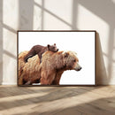 Mother and Baby Bear Canvas Wall Art - Adorable Wildlife by MyGreatCanvas | Canvas Wall Art Prints | Photo Prints & Wall Decor
