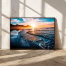 Beach Ocean Sunset on the Sea Wall Art Canvas, Beach Ocean by MyGreatCanvas | Canvas Wall Art Prints | Photo Prints & Wall Decor