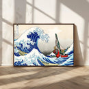 Katsushika Hokusai Kanagawa Giant Wave Wall Art Canvas Print
