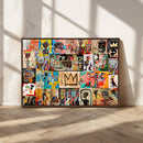 Abstract Art Collage Wall Art Canvas Print – Framed, Ready