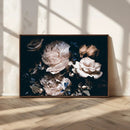 Pink Peonies Flowers Large Canvas Art Print