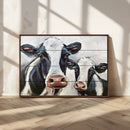 Vintage Baby and Mom Cattle Wall Art Canvas Print by MyGreatCanvas | Canvas Wall Art Prints | Photo Prints & Wall Decor