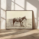 Cowboy Wall Art - Western Horse Canvas Print - Vintage