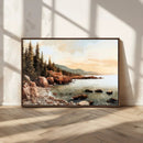 Serene Coastal View of Acadia National Park Wall Art -