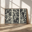 Modern Botanical Wall Art - Floral Black and White Canvas