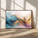 Abstract Flowing Colors Wall Art Canvas Print