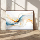 Decorative Turquoise Abstract Wave Wall Art Canvas Print by MyGreatCanvas | Canvas Wall Art Prints | Photo Prints & Wall Decor