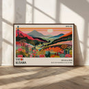 Yayoi Kusama Landscape Canvas Print, Vibrant Floral Mountain by MyGreatCanvas | Canvas Wall Art Prints | Photo Prints & Wall Decor