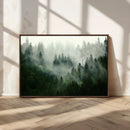 Misty Forest Wall Art – Tranquil Green Woodland Canvas by MyGreatCanvas | Canvas Wall Art Prints | Photo Prints & Wall Decor