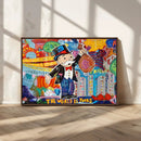 Pop Art Monopoly Man Canvas Wall Art Print - Bold and