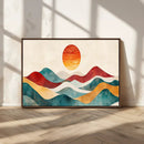 Southwest Mountain Wall Art Canvas Print – Boho Triptych