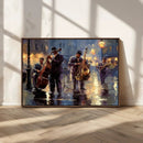 Afro Abstract Jazz Music Wall Art Canvas Print – Colorful