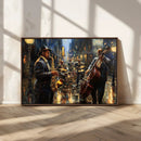 Jazz Canvas Wall Art Print – Abstract African American Music