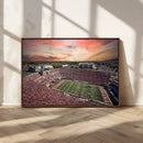 Indiana Memorial Stadium Wall Art Canvas Print, Framed