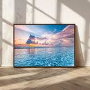 Ocean Sunset Canvas Wall Art Print – Tranquil Seascape