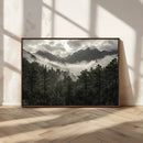 Moody Forest Wall Art – Framed Mountain Fog Canvas Artwork, by MyGreatCanvas | Canvas Wall Art Prints | Photo Prints & Wall Decor