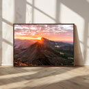 Mountain Sunrise Wall Art – Framed Alpine Ridge Canvas by MyGreatCanvas | Canvas Wall Art Prints | Photo Prints & Wall Decor