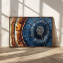 Framed Abstract Tree Ring Wall Art Print Natural Rustic Wood by MyGreatCanvas | Canvas Wall Art Prints | Photo Prints & Wall Decor