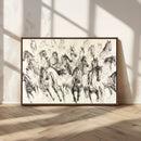 Abstract Horse Wall Art Canvas Print – Framed Horse Sketch by MyGreatCanvas | Canvas Wall Art Prints | Photo Prints & Wall Decor