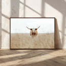Texas Longhorn Wall Art Canvas Print – Framed Lone Cattle by MyGreatCanvas | Canvas Wall Art Prints | Photo Prints & Wall Decor