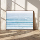 Ocean Wave Surfer Wall Art – Framed Minimal Seascape Canvas by MyGreatCanvas | Canvas Wall Art Prints | Photo Prints & Wall Decor