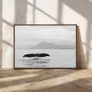 Whale Tail Wall Art – Framed Black White Ocean Canvas by MyGreatCanvas | Canvas Wall Art Prints | Photo Prints & Wall Decor