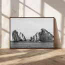 Coastal Wall Art – Framed Black White Ocean Canvas Artwork, by MyGreatCanvas | Canvas Wall Art Prints | Photo Prints & Wall Decor