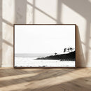 Surfer Cliffs Wall Art Canvas Print – Framed Black White by MyGreatCanvas | Canvas Wall Art Prints | Photo Prints & Wall Decor