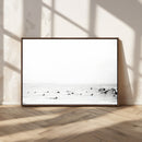 Monochrome Swimming Wall Art Canvas Print – Framed Ocean by MyGreatCanvas | Canvas Wall Art Prints | Photo Prints & Wall Decor