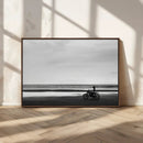 Motorcycle Beach Wall Art Canvas Print – Framed Vintage by MyGreatCanvas | Canvas Wall Art Prints | Photo Prints & Wall Decor