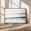 Black White Ocean Wall Art Canvas Print – Framed Coastal by MyGreatCanvas | Canvas Wall Art Prints | Photo Prints & Wall Decor