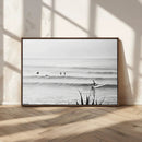 Surfer Silhouette Wall Art Canvas Print – Framed Calm Ocean by MyGreatCanvas | Canvas Wall Art Prints | Photo Prints & Wall Decor