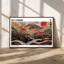Modern Japanese Wall Art Canvas Print – Framed Abstract