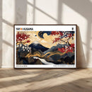 Modern Mount Fuji Wall Art Canvas Print – Framed Abstract