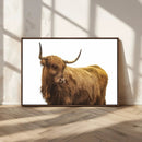 Highland Cow Wall Art Canvas Print – Framed Farmhouse Rustic by MyGreatCanvas | Canvas Wall Art Prints | Photo Prints & Wall Decor