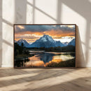 Mountain Sunset Wall Art Canvas Print – Framed Alpine by MyGreatCanvas | Canvas Wall Art Prints | Photo Prints & Wall Decor