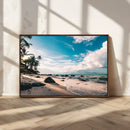 Tropical Beach Wall Art Canvas Print – Framed Ocean Waves by MyGreatCanvas | Canvas Wall Art Prints | Photo Prints & Wall Decor