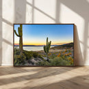 Saguaro Cactus Wall Art Canvas Print – Framed Desert Sunset by MyGreatCanvas | Canvas Wall Art Prints | Photo Prints & Wall Decor