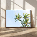 Palm Trees Wall Art Canvas Print – Framed Tropical Coastal