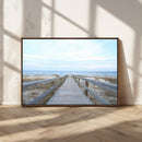 Beach Boardwalk Wall Art Canvas Print – Framed Coastal