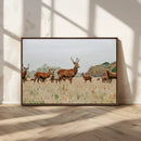 Rustic Deer Wall Art Canvas Print – Autumn Forest Woodland