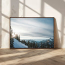 Snowy Mountains Wall Art Canvas Print – Framed Alpine by MyGreatCanvas | Canvas Wall Art Prints | Photo Prints & Wall Decor